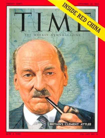 Time - Clement Attlee - Sep. 20, 1954 - Great Britain - China