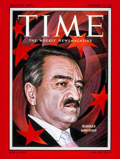 Time - Anastas Mikoyan - Sep. 16, 1957 - Russia