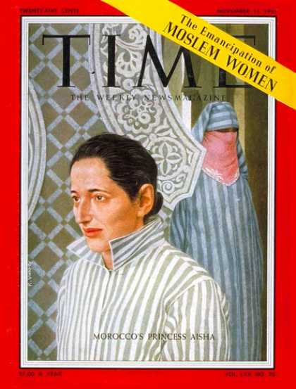 Time - Princess Lalla Aisha - Nov. 11, 1957 - Morocco - Royalty - Women