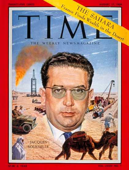 Time - Jacques Soustelle - Aug. 17, 1959 - Oil - Algeria - France