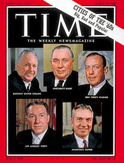 Time - Cities of the '60s - Mar. 23, 1962 - Mayors - Cities - Politics