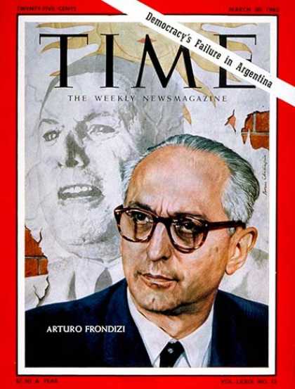 Time - Arturo Frondizi - Mar. 30, 1962 - Argentina - Latin America