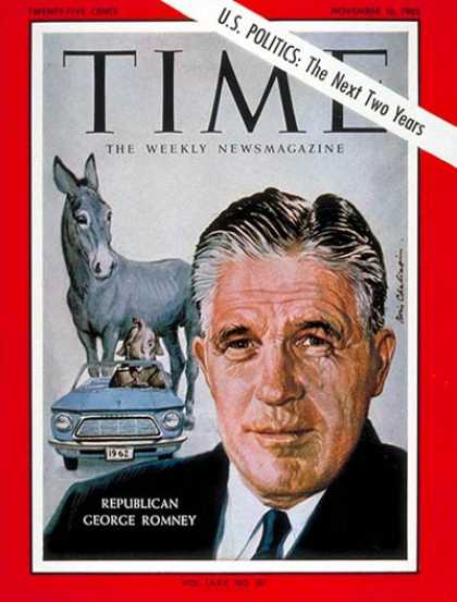 Time - Gov. George Romney - Nov. 16, 1962 - George Romney - Governors - Michigan - Poli