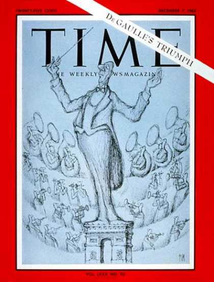 Time - Charles de Gaulle - Dec. 7, 1962 - Charles DeGaulle - France