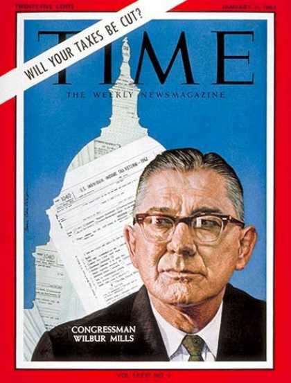 Time - Wilbur D. Mills - Jan. 11, 1963 - Congress - Politics