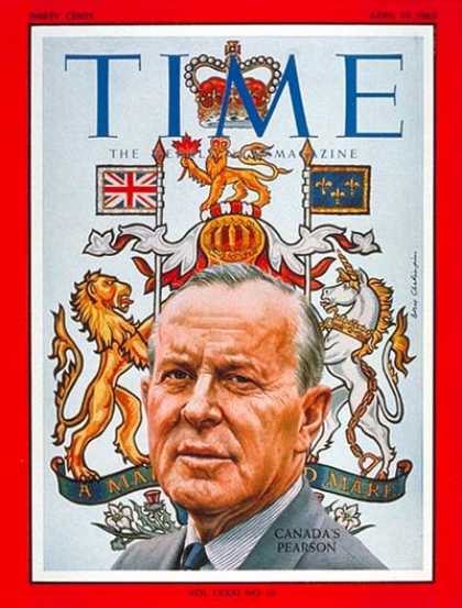 Time - Lester B. Pearson - Apr. 19, 1963 - Canada