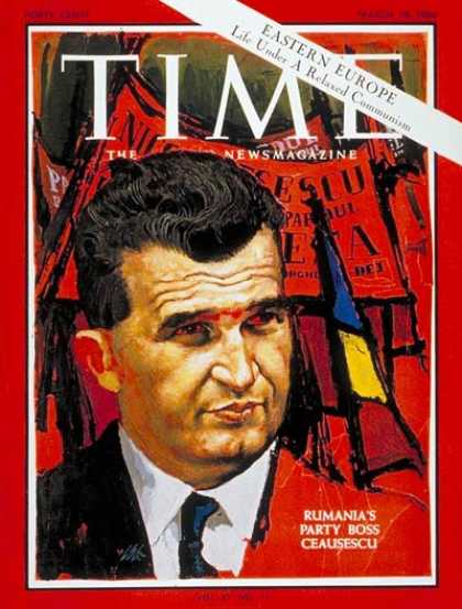Time - Nicolae Ceausescu - Mar. 18, 1966 - Romania - Communism