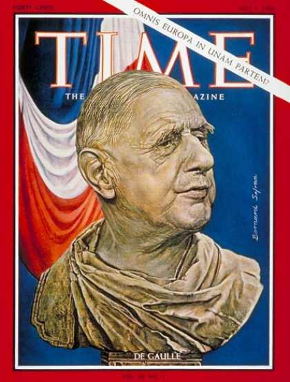 Time - Charles DeGaulle - July 1, 1966 - France