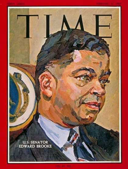 Time - Sen. Edward Brooke - Feb. 17, 1967 - Congress - Senators - Politics