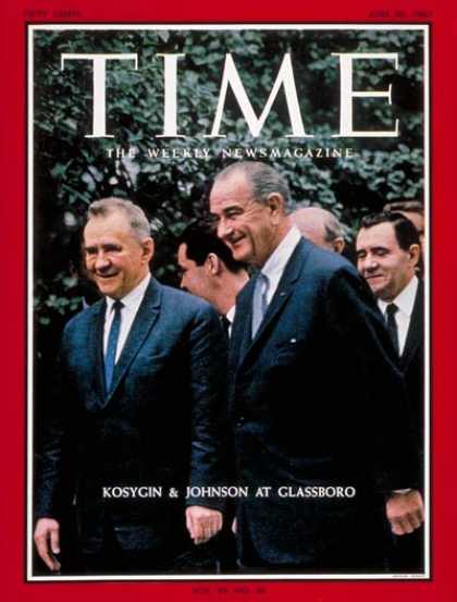 Time - Aleksei Kosygin, Lyndon B. Johnson - June 30, 1967 - Aleksei Kosygin - Lyndon B.