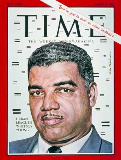 Time - Whitney M. Young Jr. - Aug. 11, 1967 - Civil Rights - Cities - Blacks - Race
