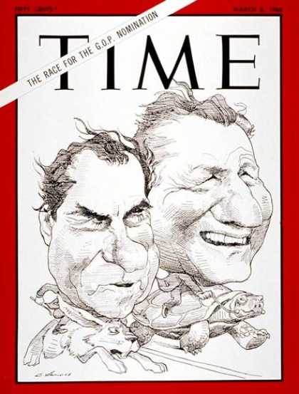 Time - Richard Nixon, Nelson Rockefeller - Mar. 8, 1968 - Richard Nixon - Nelson Rockef