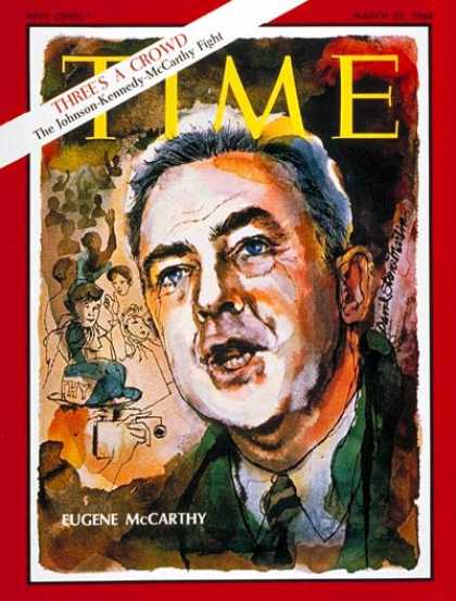 Time - Sen. Eugene McCarthy - Mar. 22, 1968 - Congress - Senators - Politics