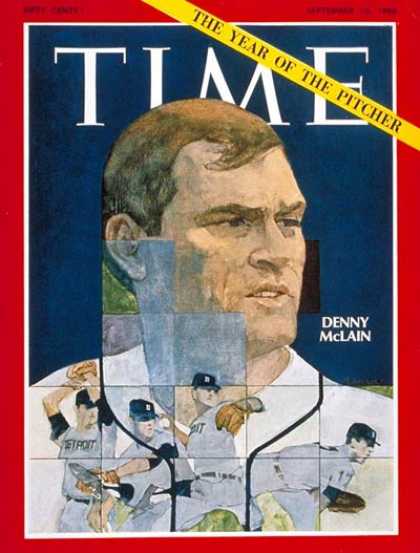 Time - Denny McClain - Sep. 13, 1968 - Baseball - Detroit - Sports