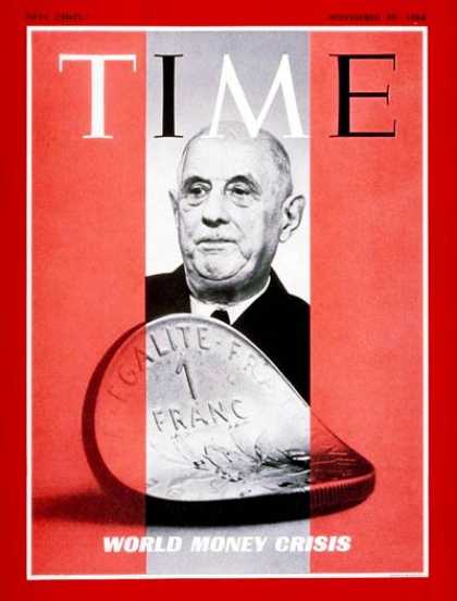 Time - Charles DeGaulle - Nov. 29, 1968 - France - Economy