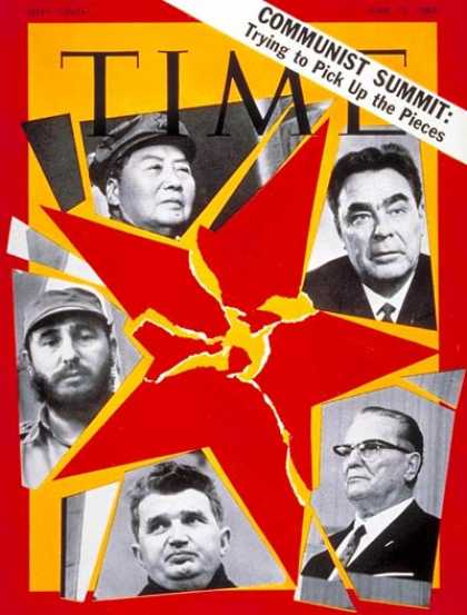 Time - Mao, Brezhnev, Tito, Ceausescu, Castro - June 13, 1969 - Mao Tse-tung - Leonid B
