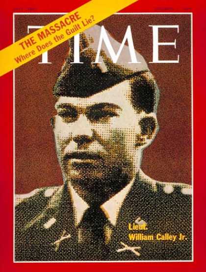 Time - Lt. William Calley Jr. - Dec. 5, 1969 - Vietnam War - Vietnam