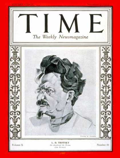 Time - Leon D. Trotsky - Nov. 21, 1927 - Leon Trotsky - Russia - Politics