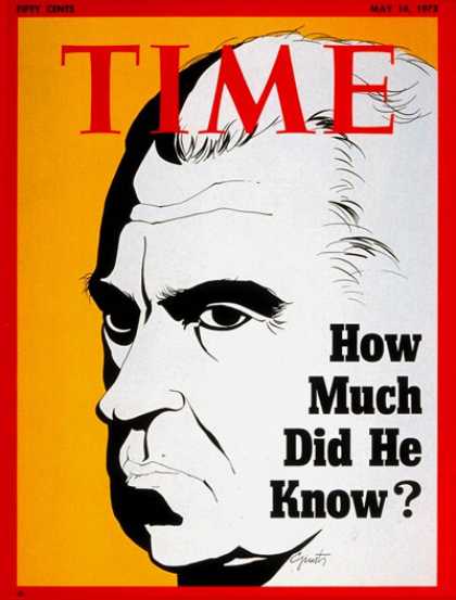 Time - President Nixon - May 14, 1973 - Richard Nixon - U.S. Presidents - Watergate - P