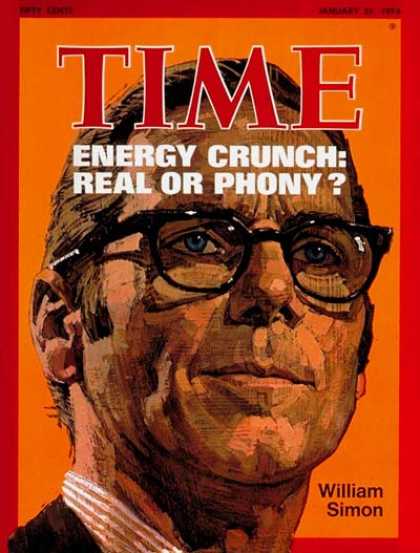 Time - William Simon - Jan. 21, 1974 - Energy - Politics