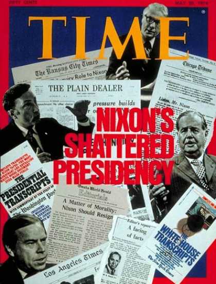 Time - Nixon's Collapsing Presidency - May 20, 1974 - Richard Nixon - U.S. Presidents -