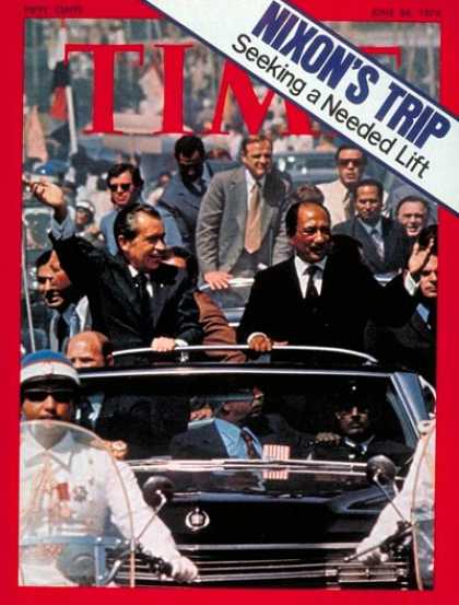 Time - Nixon in the Middle East - June 24, 1974 - Richard Nixon - U.S. Presidents - Pol