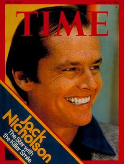 Time - Jack Nicholson - Aug. 12, 1974 - Actors - Most Popular - Movies
