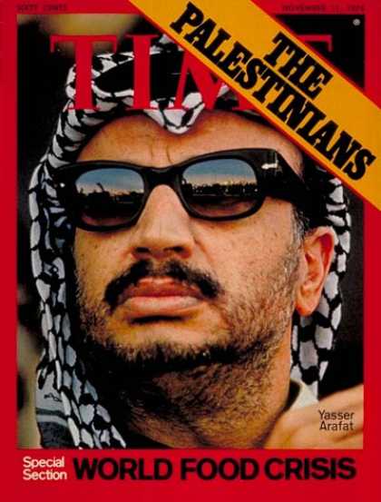 Time - Yasser Arafat - Nov. 11, 1974 - Palestine - Middle East