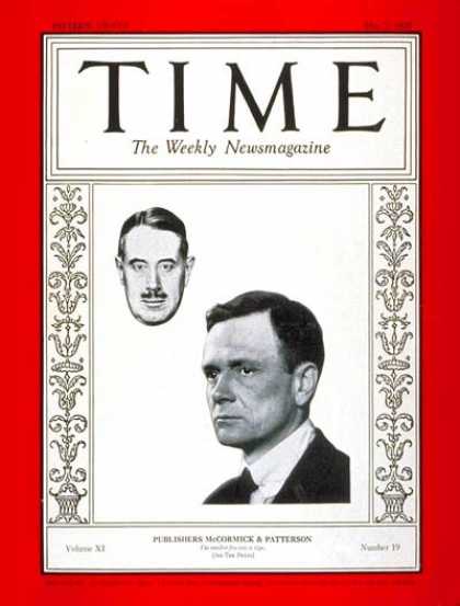 Time - Robert McCormick & Joseph Patterson - May 7, 1928 - Publishing - Business