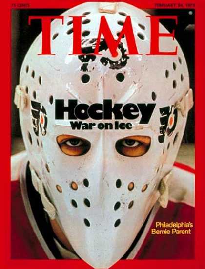 Time - Bernie Parent - Feb. 24, 1975 - Hockey - Sports