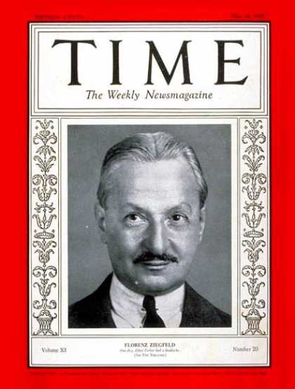 Time - Florenz Ziegfeld - May 14, 1928 - Theater