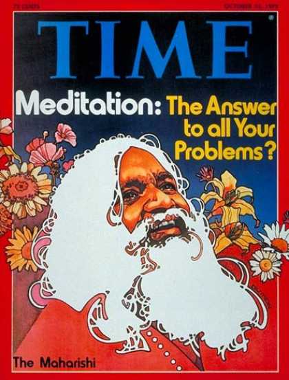 Time - The Maharishi - Oct. 13, 1975 - Religion - Society