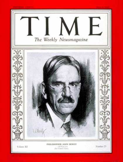 Time - John Dewey - June 4, 1928 - Education - Politics
