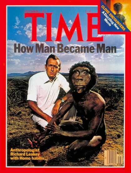Time - Richard Leakey - Nov. 7, 1977 - Evolution - Paleontology - Archaeology - Environ