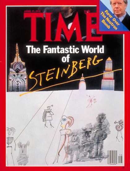 Time - Saul Steinberg - Apr. 17, 1978 - Cartoons - Art