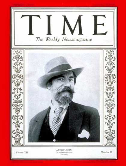Time - Augustus John - Sep. 10, 1928 - Great Britain - Art