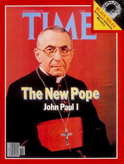 Time - Pope John Paul I - Sep. 4, 1978 - Religion - Christianity - Popes - Catholicism