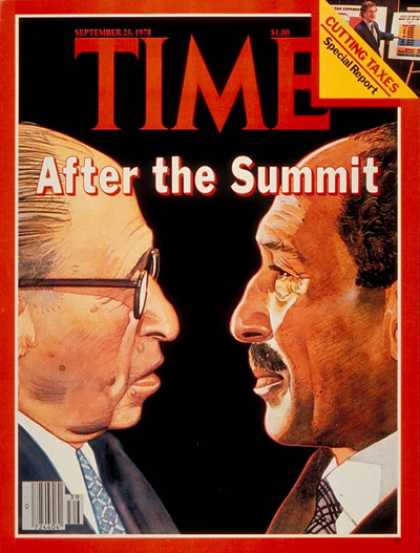 Time - Begin and Sadat - Sep. 25, 1978 - Menachem Begin - Anwar Sadat - Middle East
