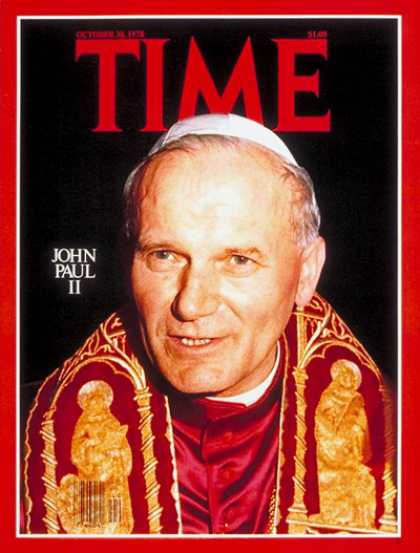 Time - Pope John Paul II - Oct. 30, 1978 - Religion - Christianity - Popes - Catholicis