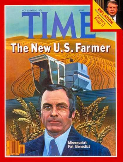 Time - Farmer Pat Benedict - Nov. 6, 1978 - Economy - Farmers - Agriculture - Business