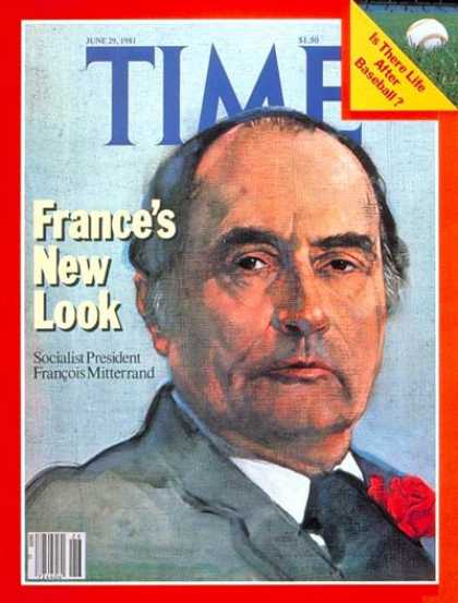 Time - Francois Mitterand - June 29, 1981 - France