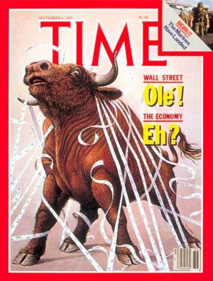 Time - Bull Market - Sep. 6, 1982 - Economy - Wall Street - Finance - Business