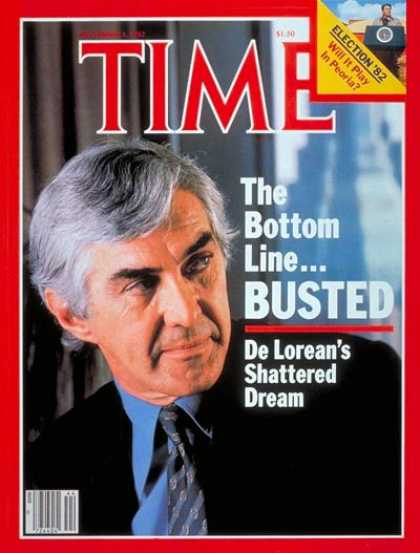 Time - John De Lorean - Nov. 1, 1982 - Cars - Scandals - Transportation