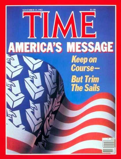 Time - Election Results - Nov. 15, 1982 - Presidential Elections - Politics - American