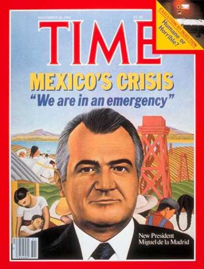 Time - Miguel de la Madrid - Dec. 20, 1982 - Mexico - Latin America