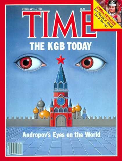 Time - KGB - Feb. 14, 1983 - Russia - Communism - Law Enforcement