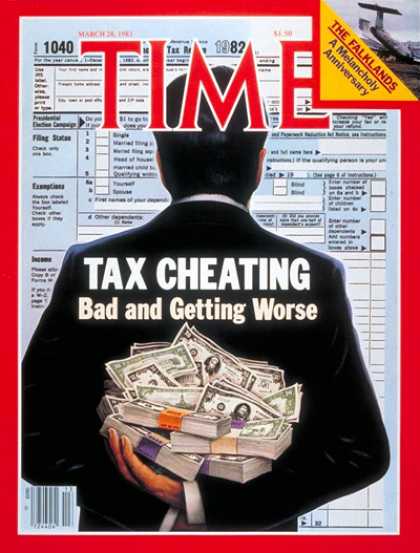 Time - Tax Fraud - Mar. 28, 1983 - Taxes - Society - Crime - Economy