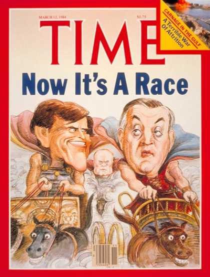 Time - Hart, Mondale and Glenn - Mar. 12, 1984 - Gary Hart - Walter Mondale - John Glen
