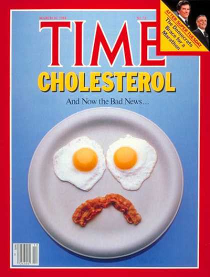 Time - Cholesterol - Mar. 26, 1984 - Food - Diets - Health & Medicine