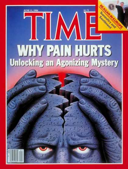 Time - Mystery Behind Pain - June 11, 1984 - Pain - Health & Medicine